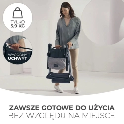 Krzesełko do karmienia Kinderkraft FOLDEE Grey